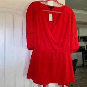 Final Price Faux Wrap Lane Bryant Top size 22